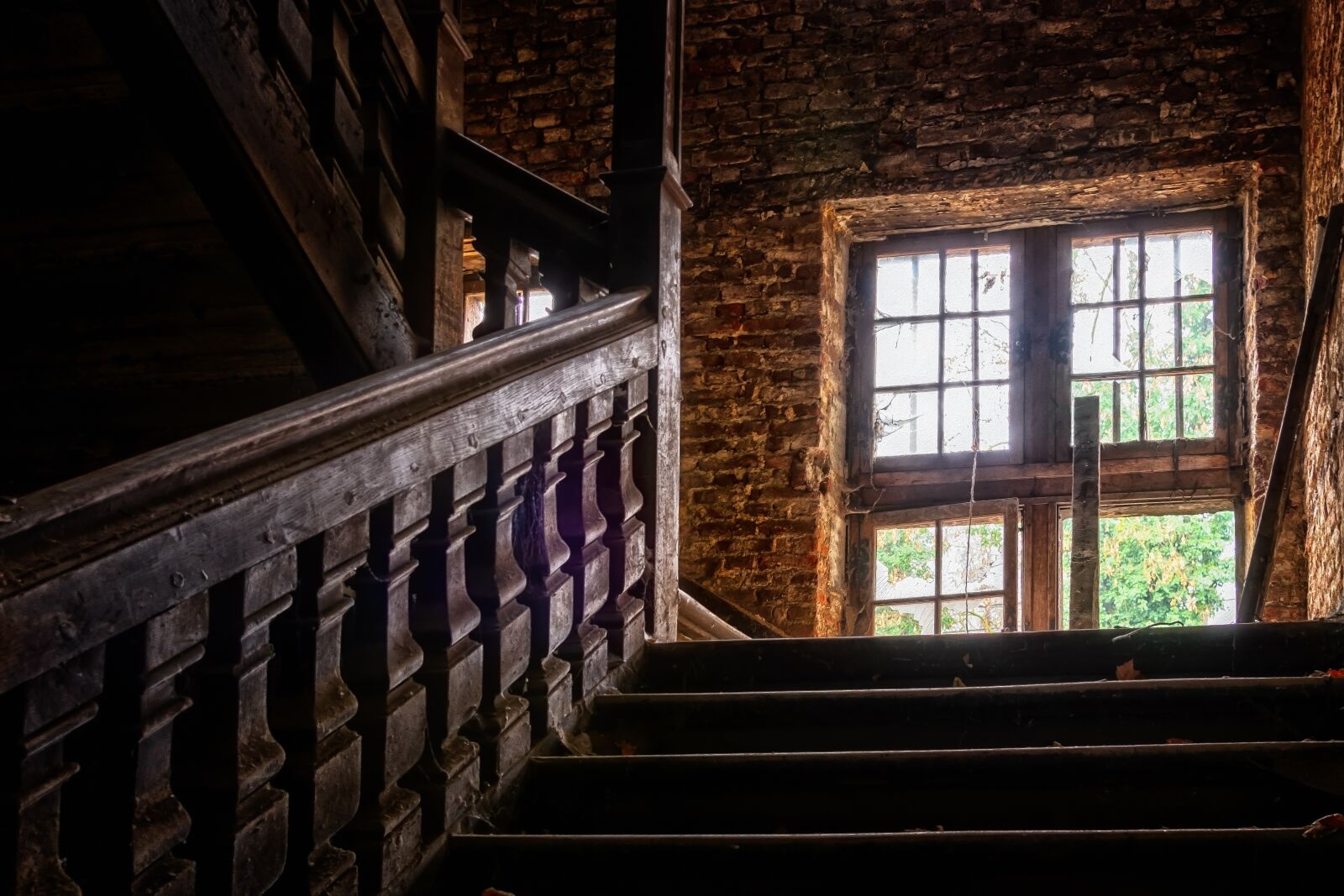 Nikon D3300 sample photo. Stairs, railing, wood photography