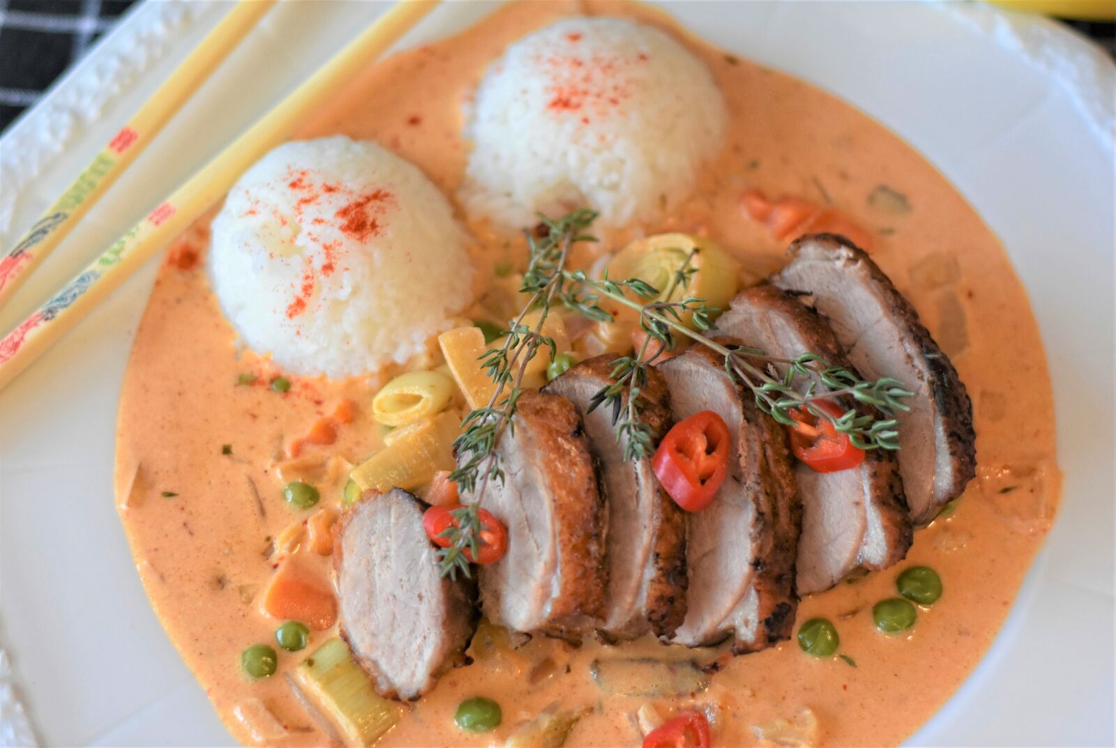Nikon D7200 sample photo. Duck breast, duck, vegetables photography