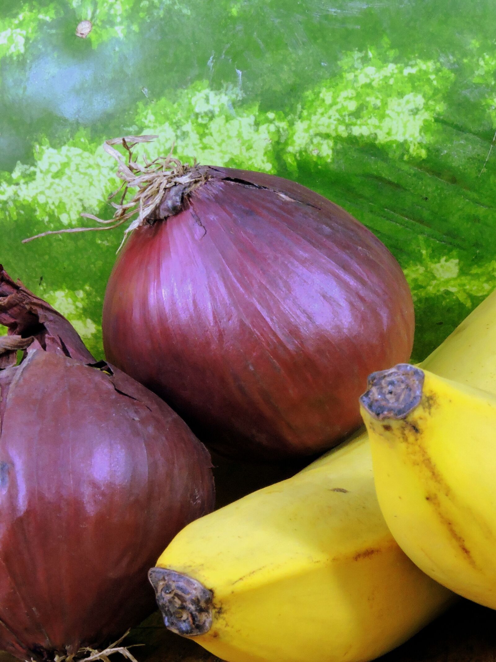 Nikon Coolpix P600 sample photo. Onion, banana, watermelon photography