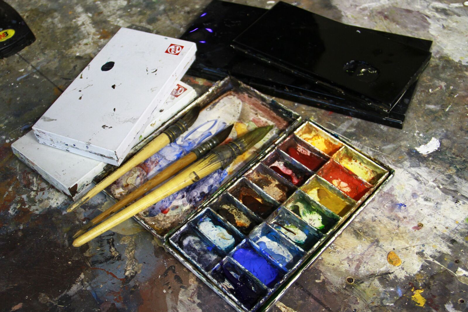 Canon EOS 7D sample photo. Art, watercolor, brushes photography