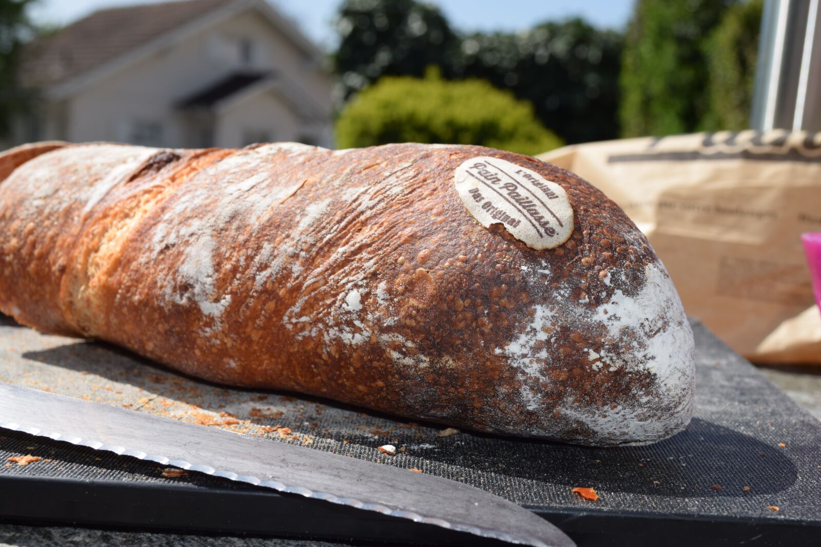 Nikon D3300 sample photo. Bread, bread knife, loaf photography