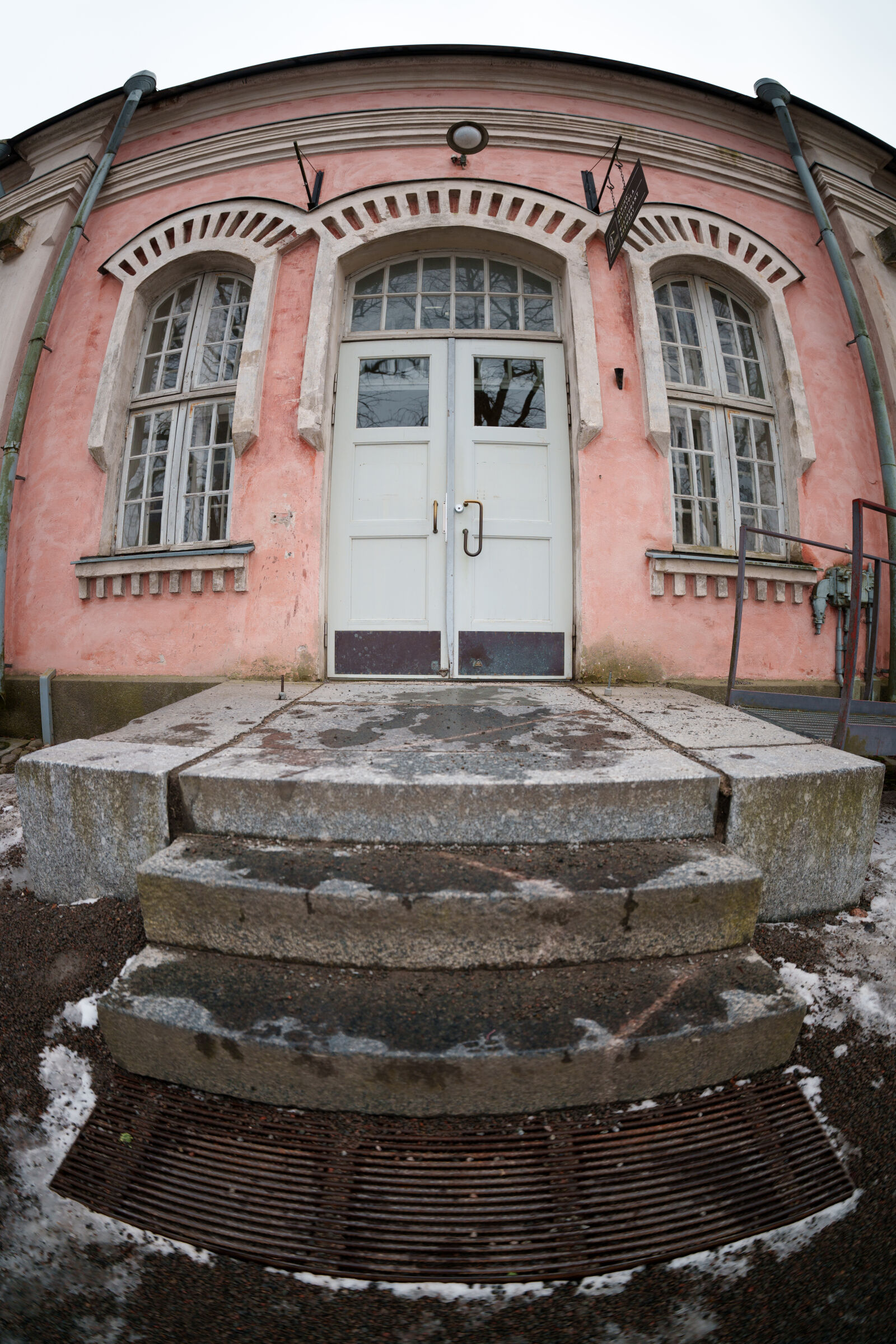 Sigma 15mm F1.4 DG DN Diagonal Fisheye Art sample photo. Staircase to doorway photography