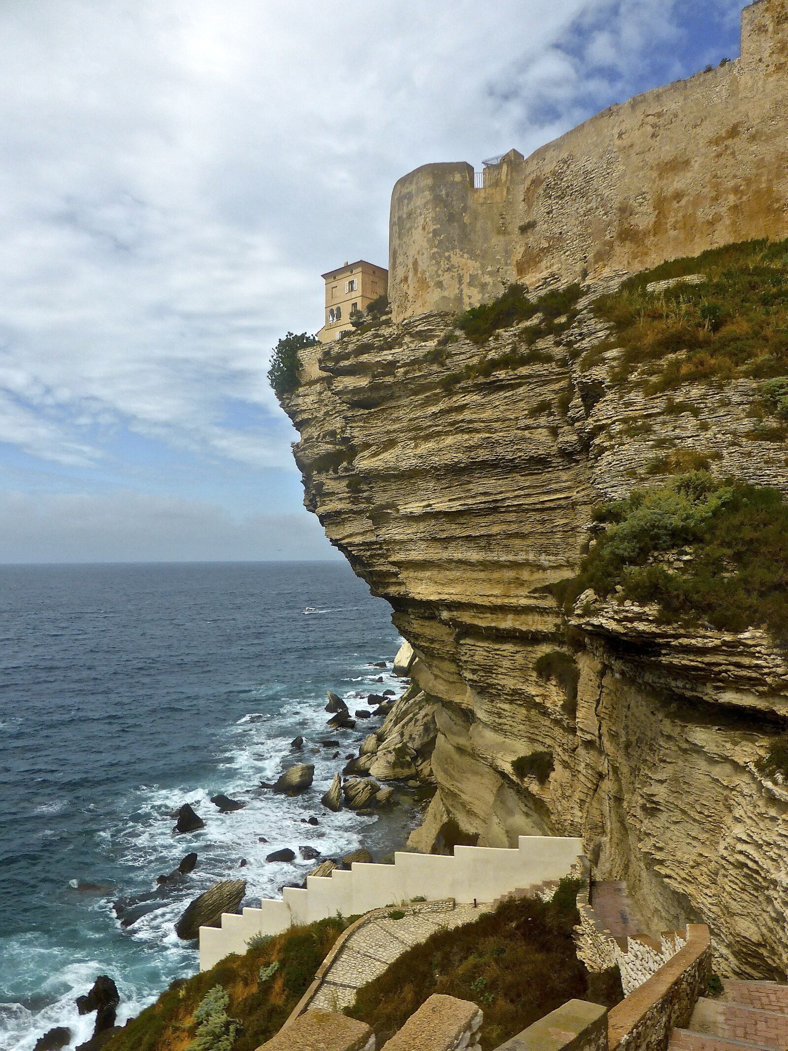 Panasonic DMC-TZ41 sample photo. Cliff, bonifacio, corsica photography