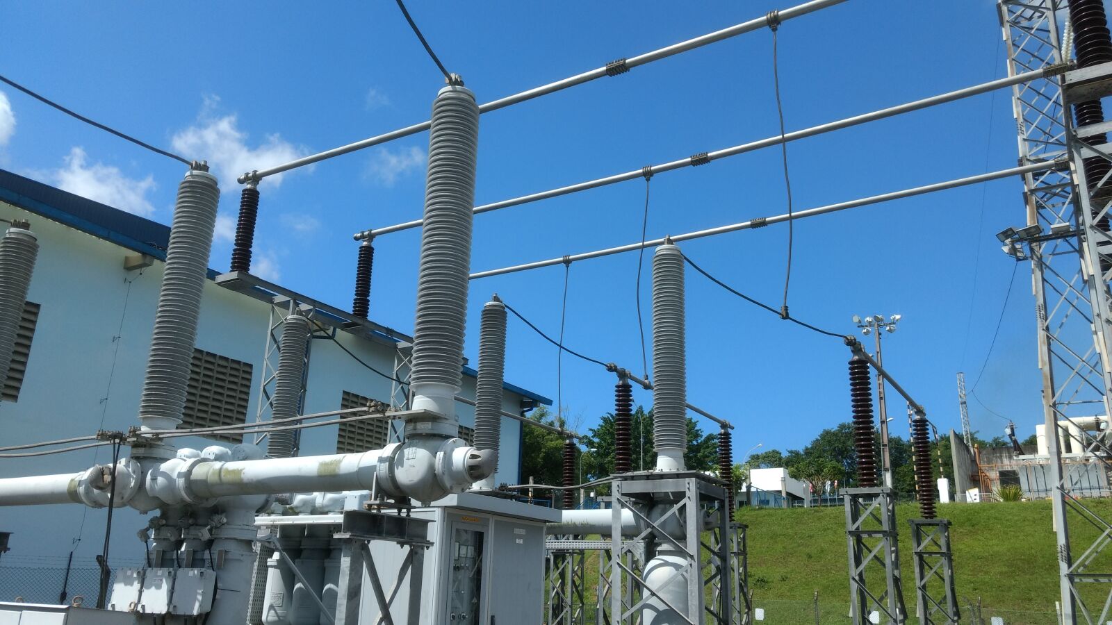 Motorola Moto G (4) sample photo. The circuit breaker, substation photography
