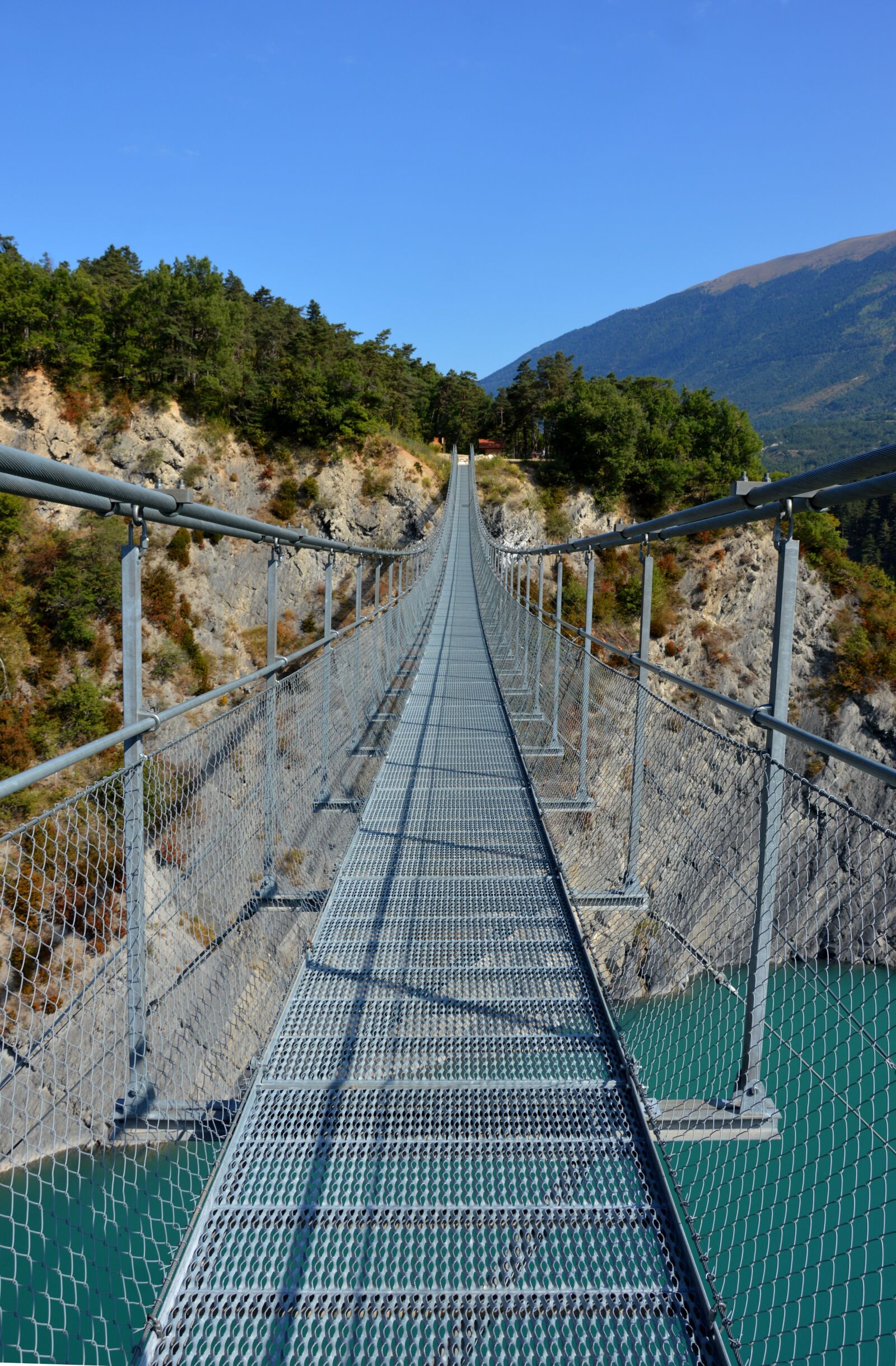 Nikon D3200 sample photo. Bridge, suspension bridge, lake photography