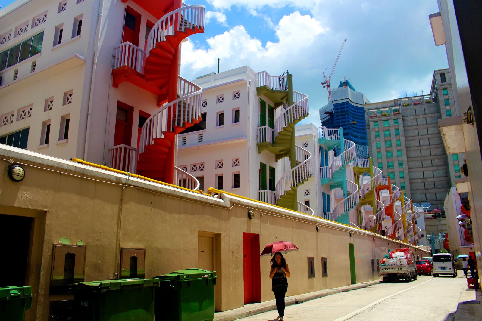 Canon EOS 700D (EOS Rebel T5i / EOS Kiss X7i) sample photo. Stairs, singapore, road photography
