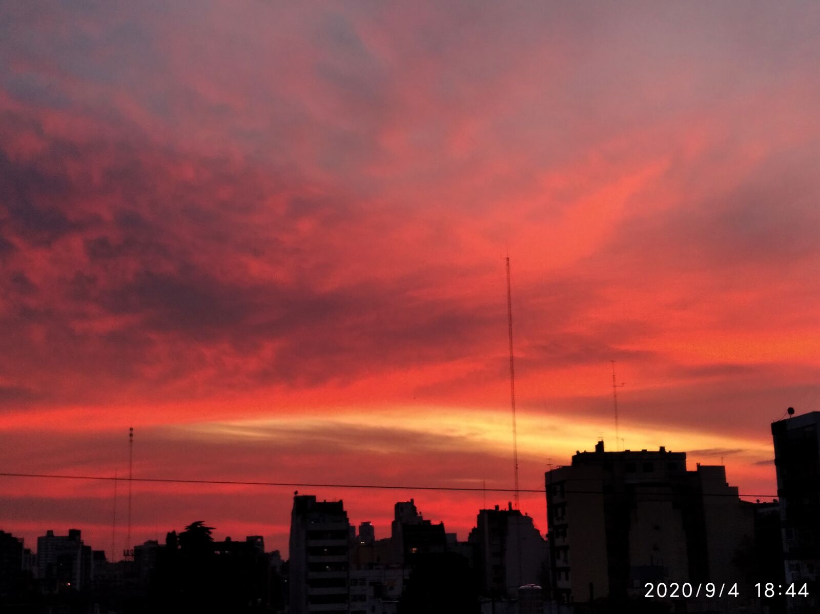 Xiaomi Redmi 7A sample photo. Sunset, skyline, buenos aires photography