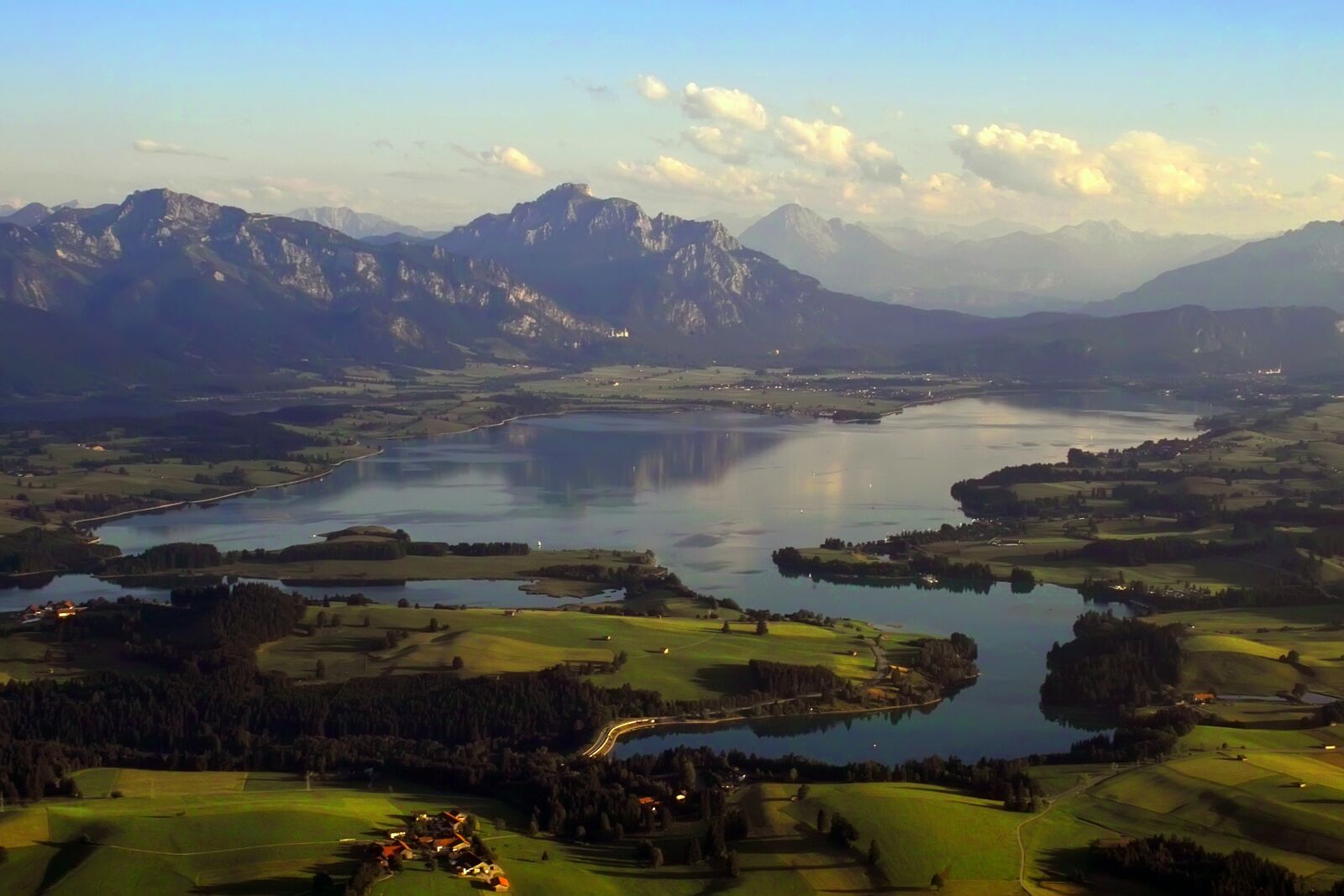 Sigma SD10 sample photo. Lake forggensee, aerial view photography
