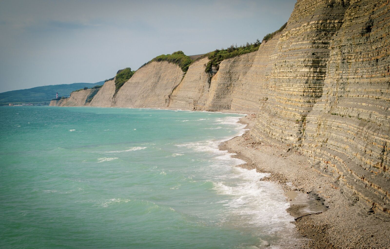Nikon D3000 sample photo. Storm, wind, cliff photography