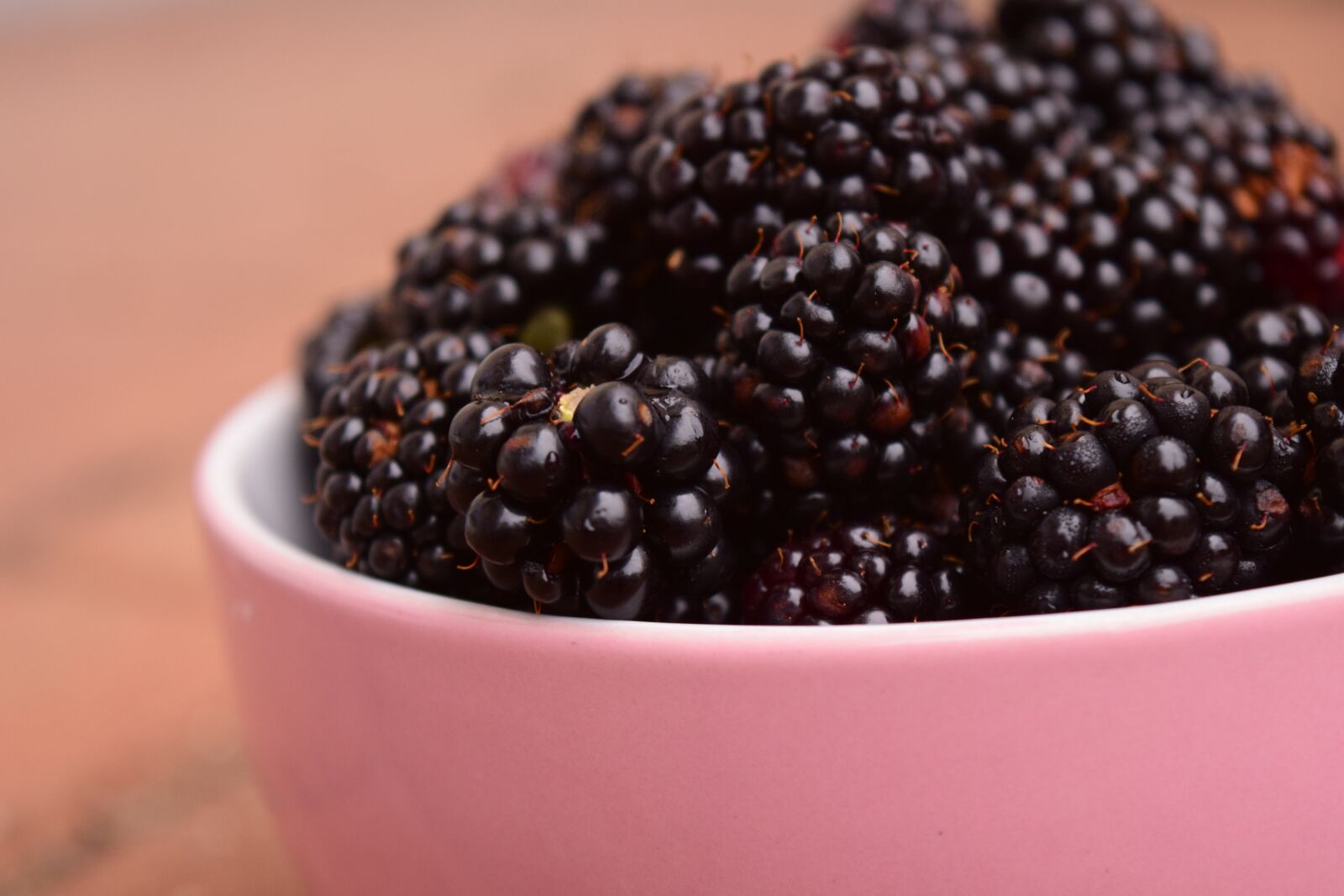 Nikon D3300 sample photo. Blackberries, bowl, macro photography