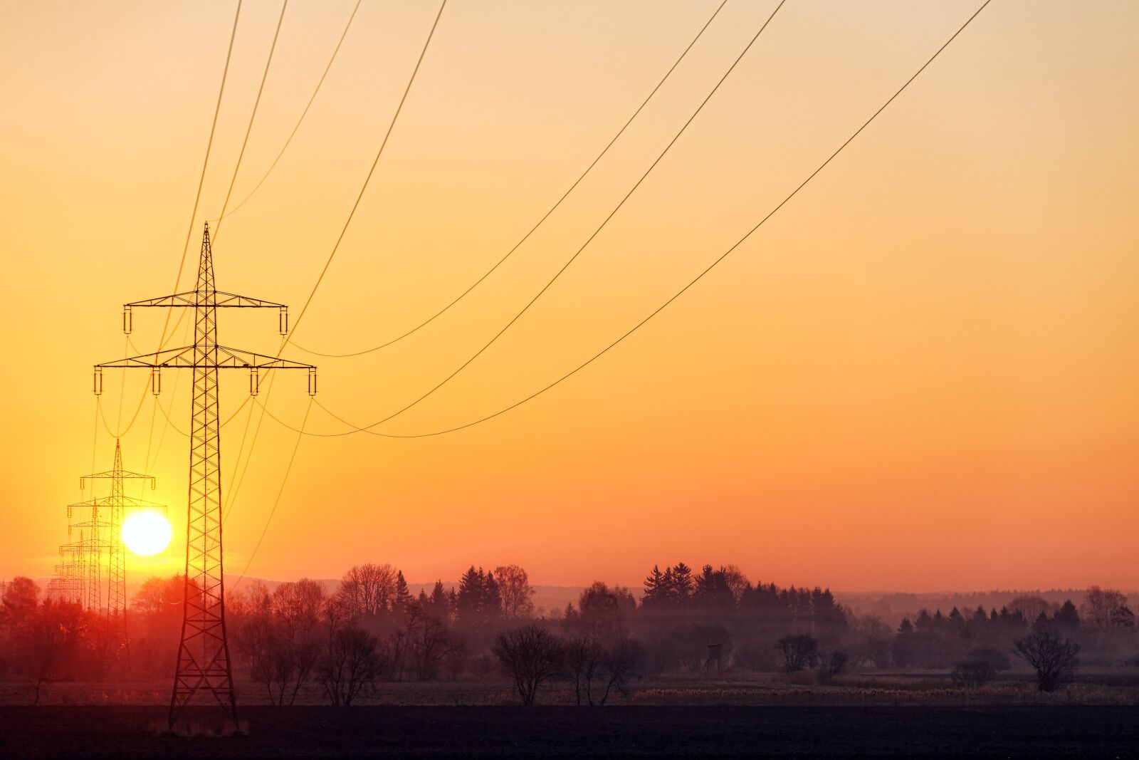 Canon EOS 5D sample photo. Afterglow, sunset, strommast photography