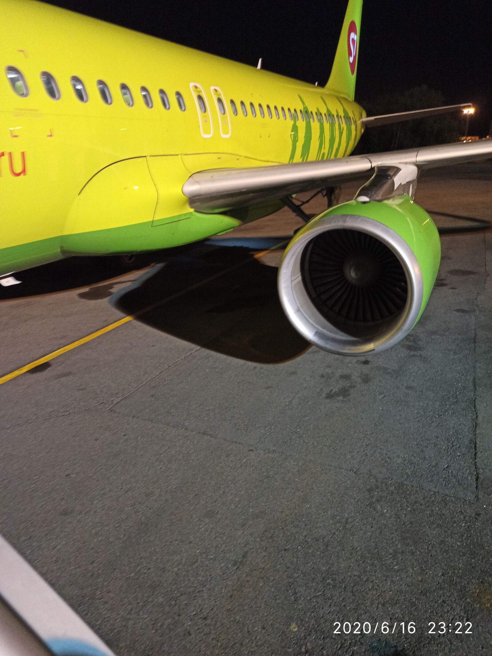 Xiaomi Redmi Note 8 Pro sample photo. Airport, airbus, s7 airlines photography
