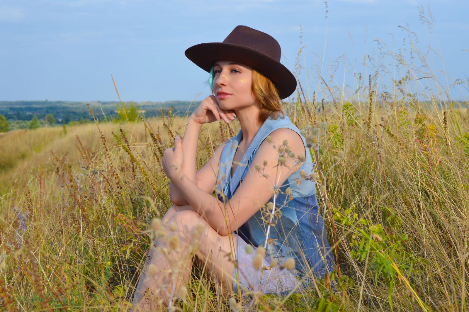 Nikon D3200 sample photo. Woman, model, country girl photography