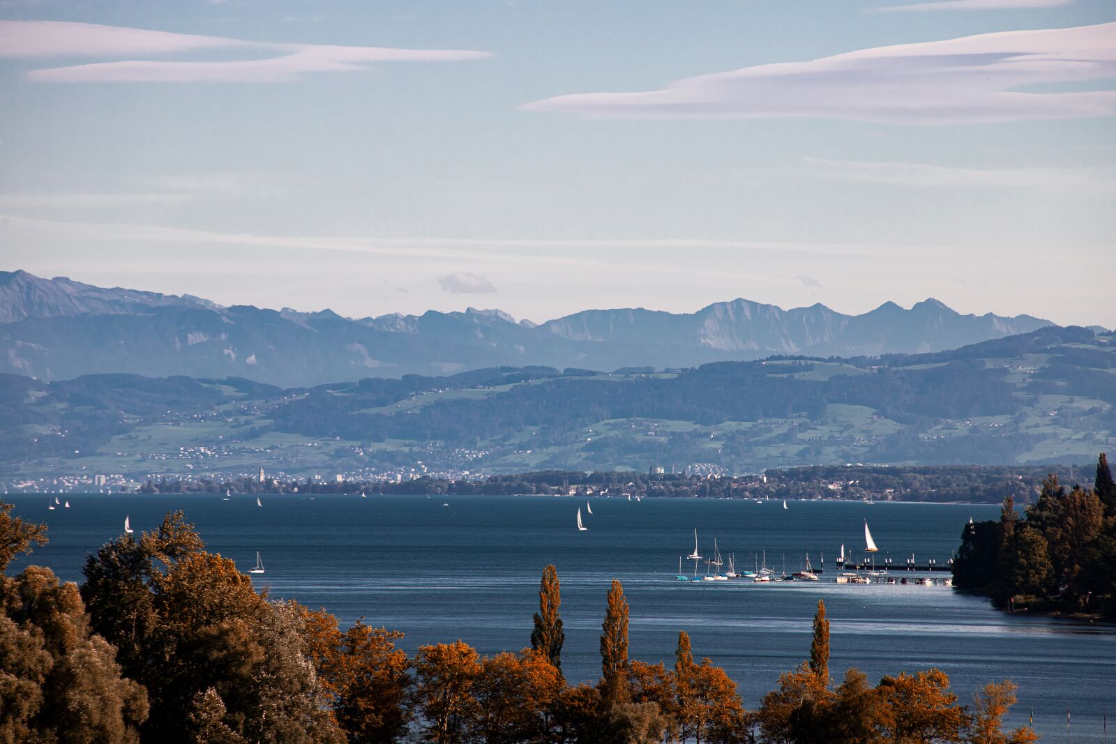 Canon EF 70-300mm F4-5.6 IS USM sample photo. Lake constance, alpine, nature photography