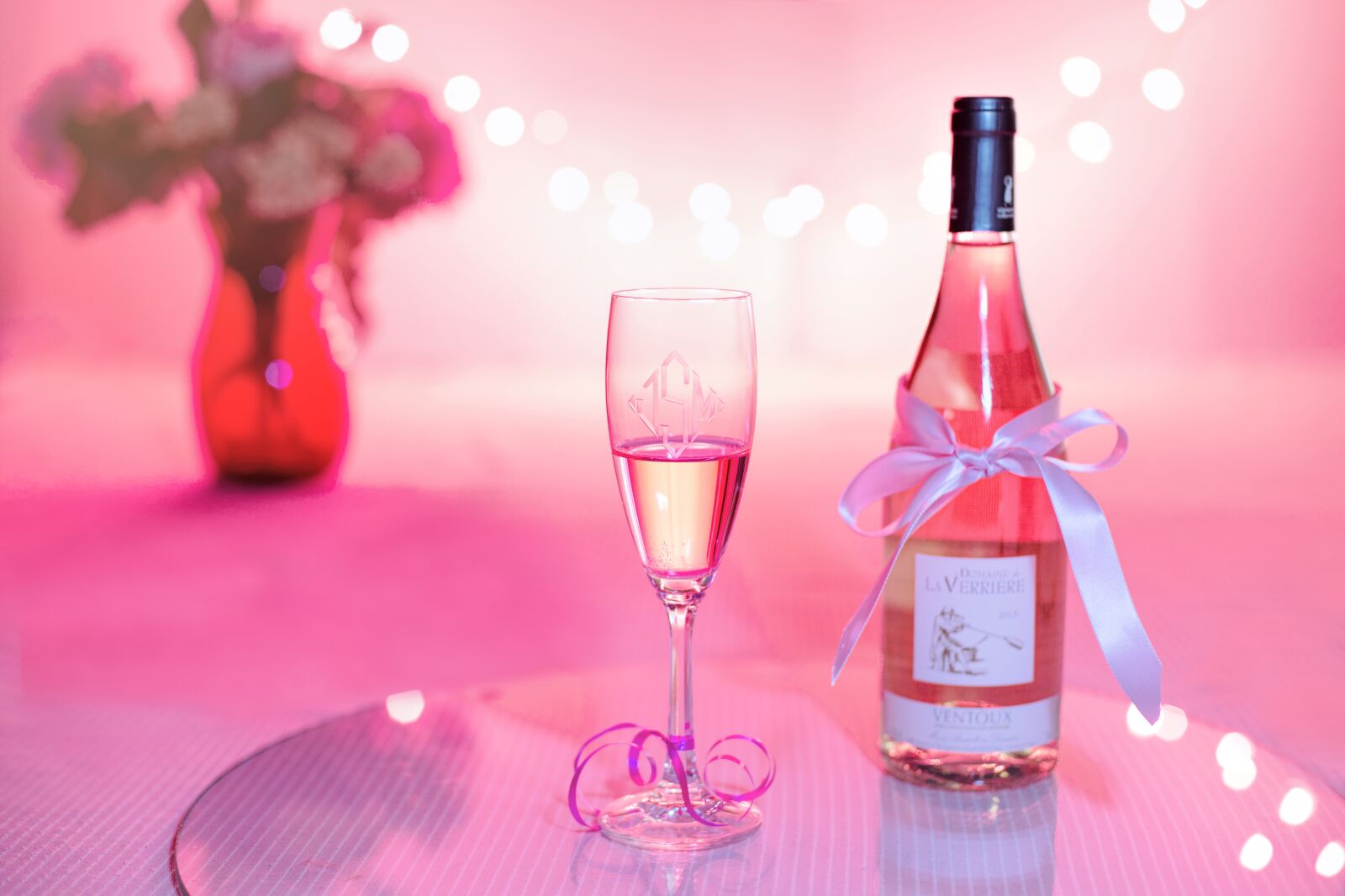 Canon EF 50mm F1.4 USM sample photo. Pink wine, champagne, celebration photography