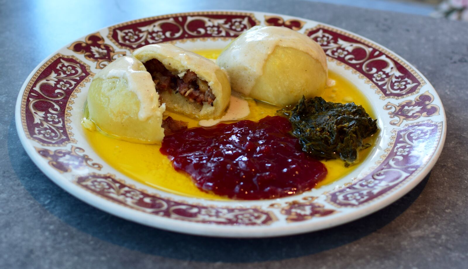Nikon D5300 sample photo. Potato dumplings, home cooking photography
