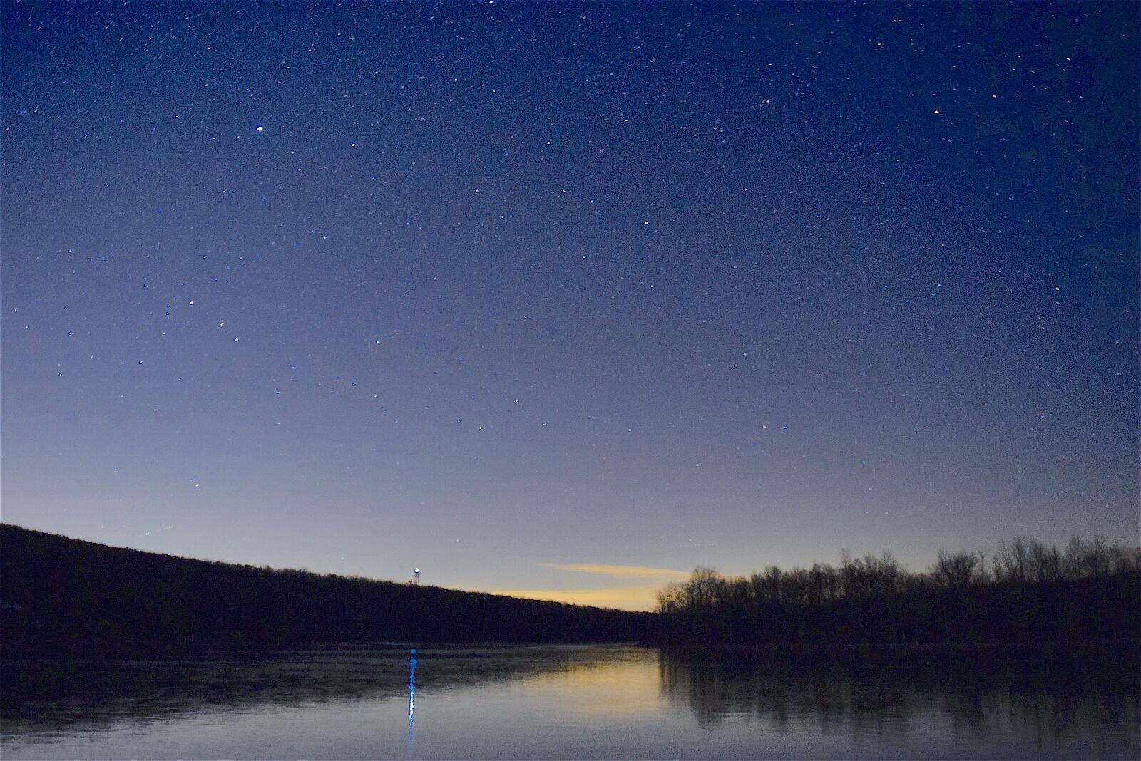 Nikon D3300 sample photo. Lake, trees, night time photography