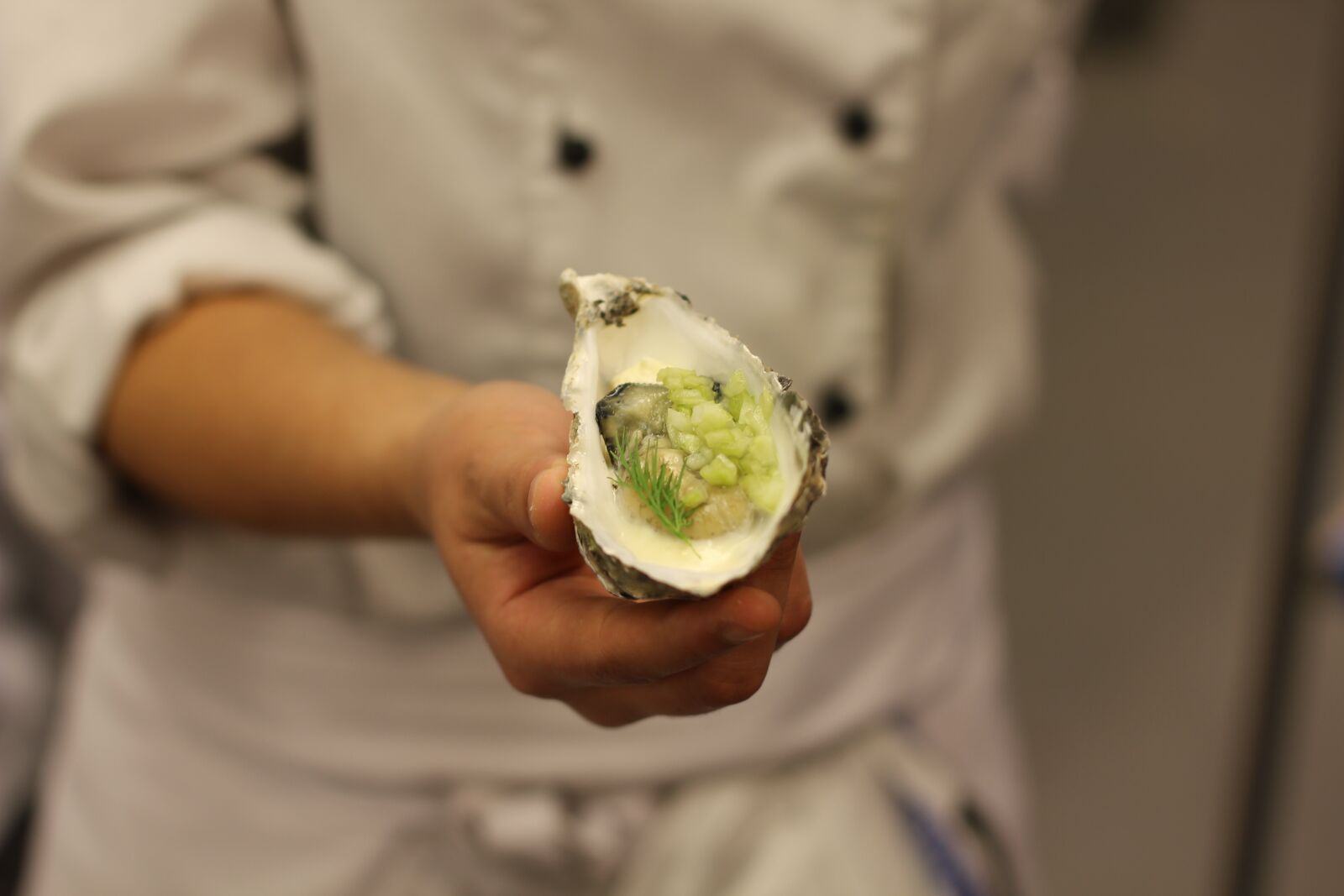 Canon EOS 600D (Rebel EOS T3i / EOS Kiss X5) + Canon EF 50mm F1.4 USM sample photo. Oyster, seafood, food photography