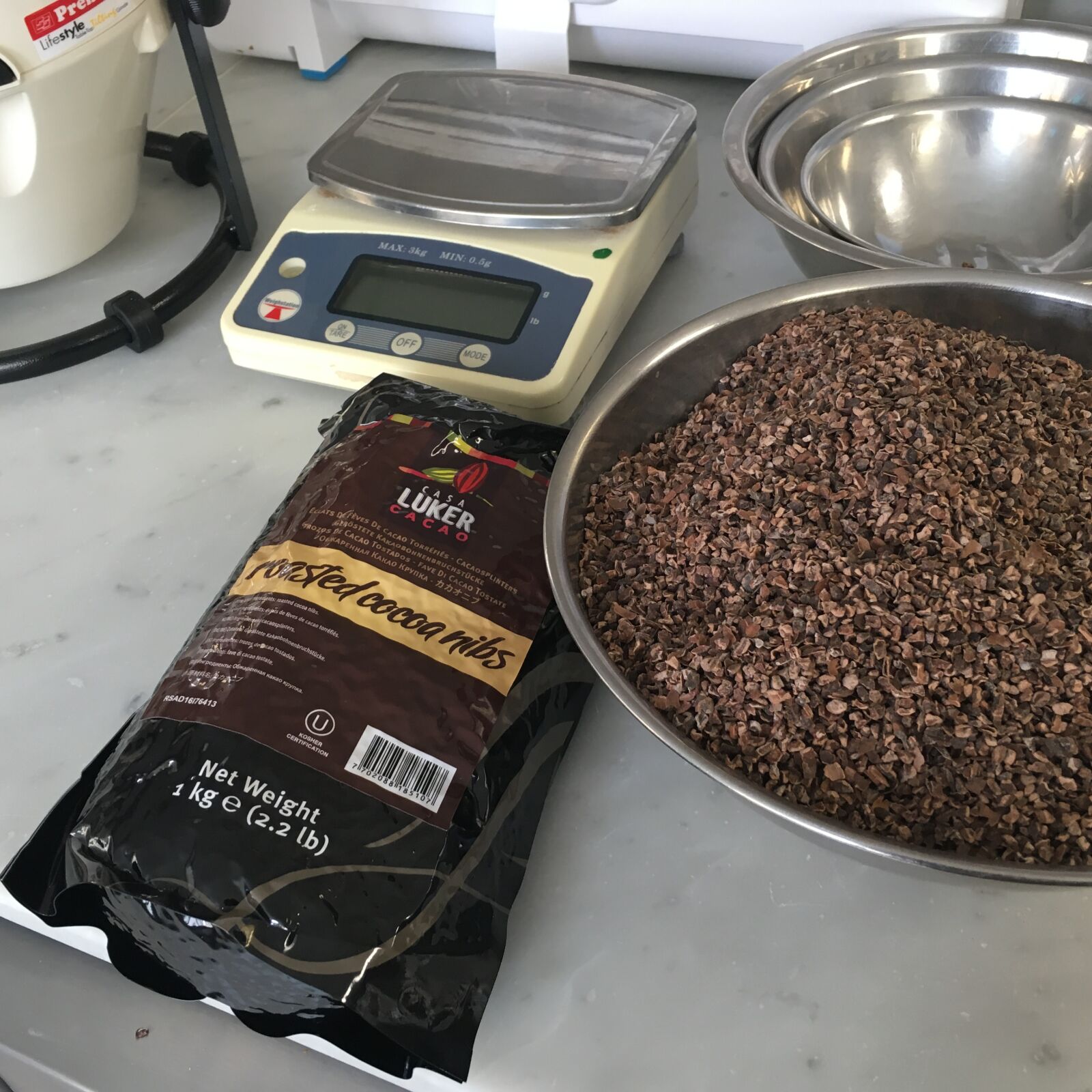iPhone 6s back camera 4.15mm f/2.2 sample photo. Cocoa nibs, cocoa, cacao photography