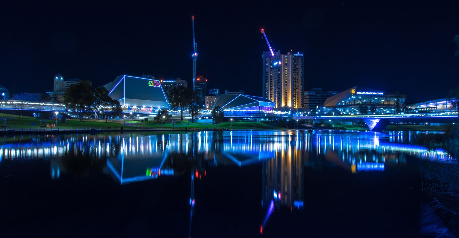 Nikon D5600 sample photo. Skyline, night lights, city photography