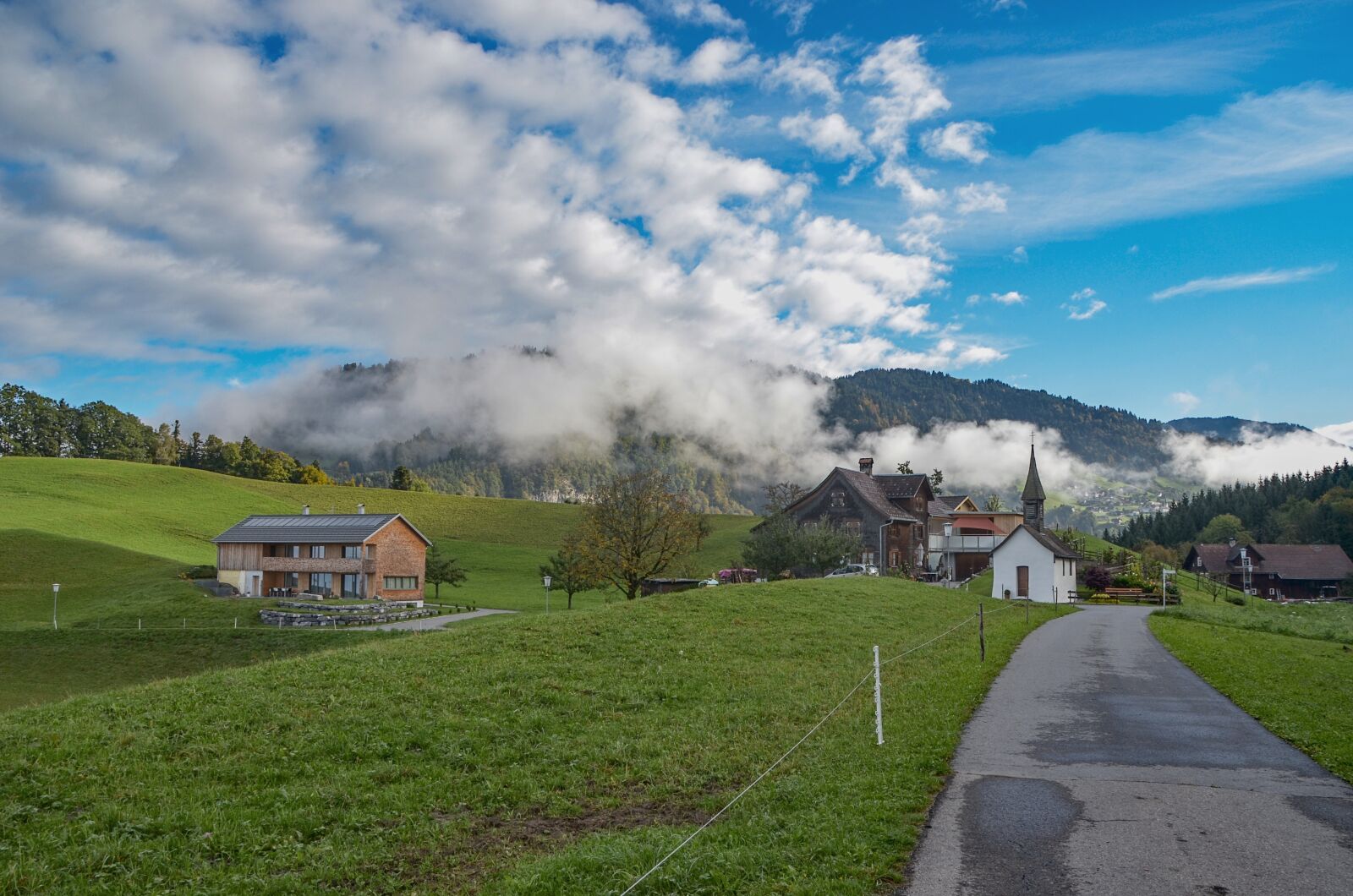 Nikon D7000 sample photo. Meadow, clouds, landscape photography