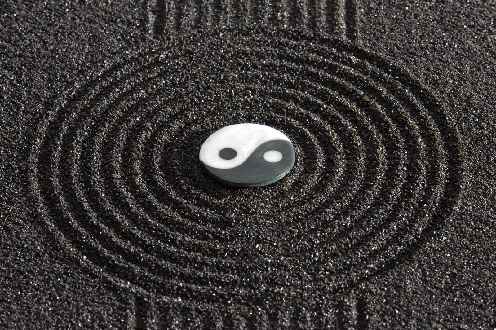 Nikon D3 sample photo. Zen, yin yang, spirituality photography