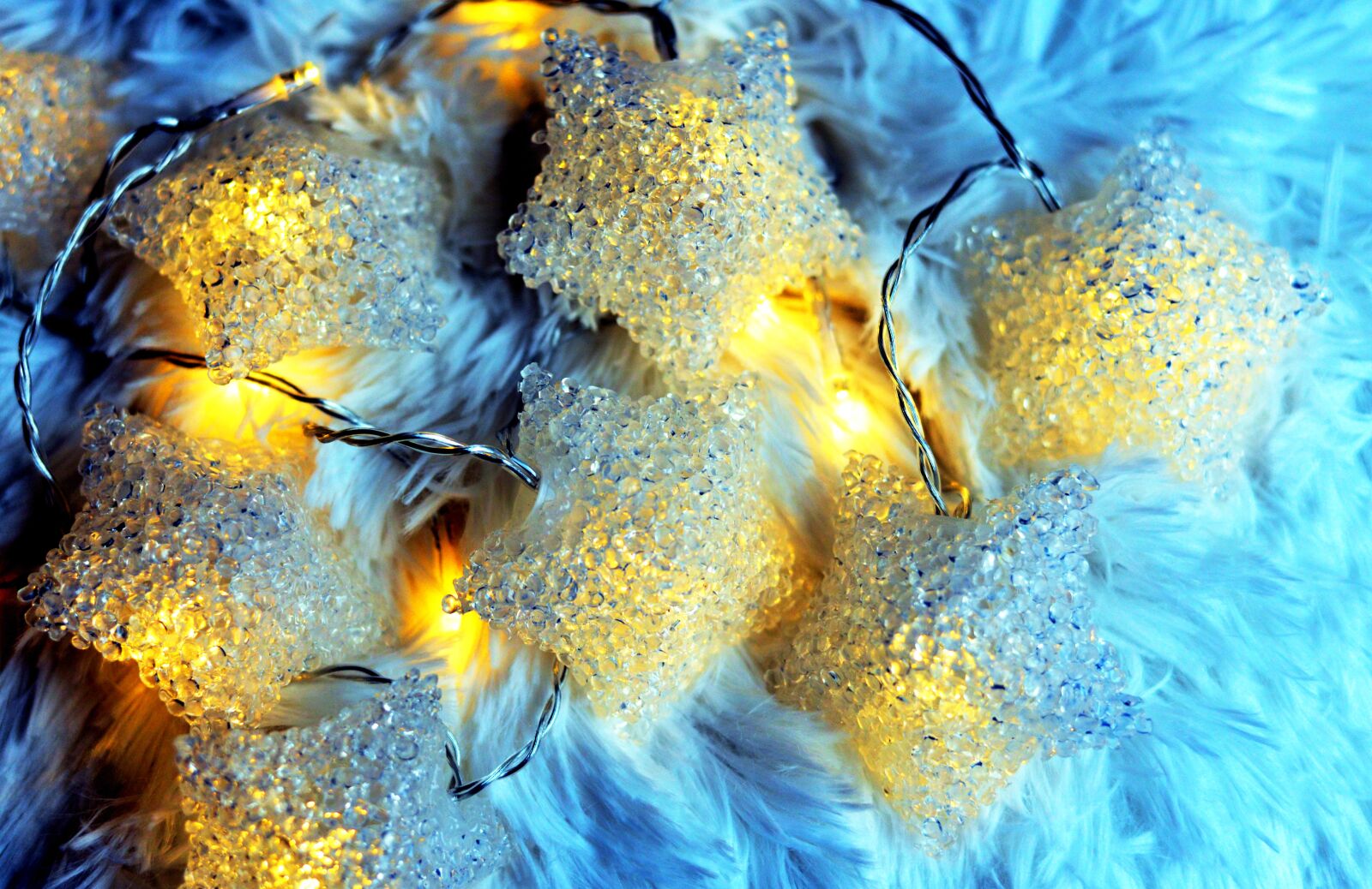 Nikon D610 sample photo. Lichterkette, christmas decoration, star photography