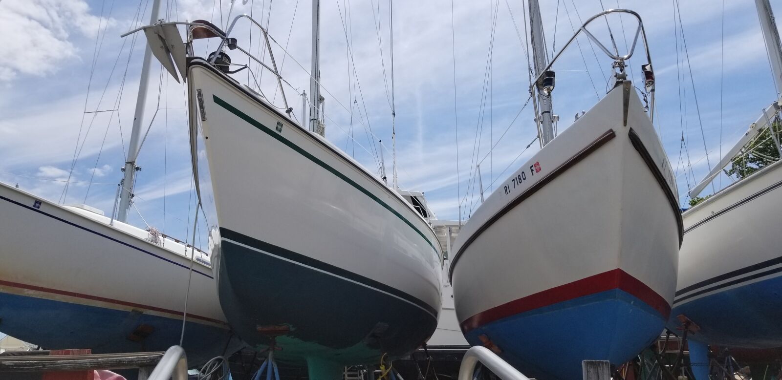 Samsung Galaxy S8 sample photo. Boat, dry dock, summer photography