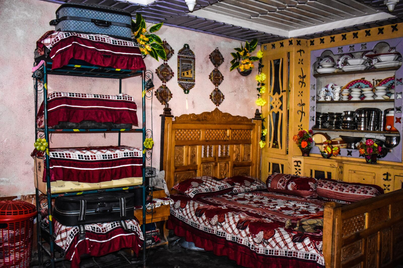 Nikon D3500 sample photo. Rural bedroom, rural culture photography
