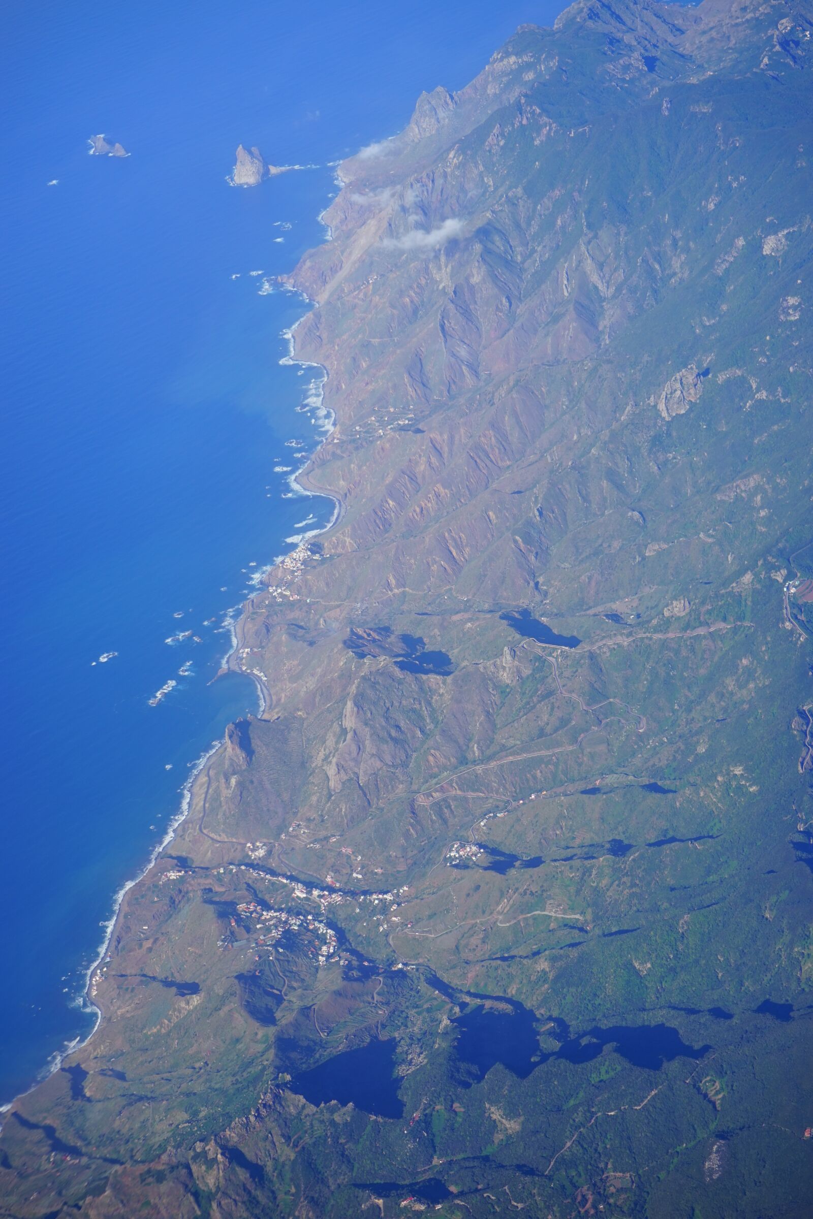 Sony a7 + Sony FE 28-70mm F3.5-5.6 OSS sample photo. Tenerife, aerial view, anaga photography