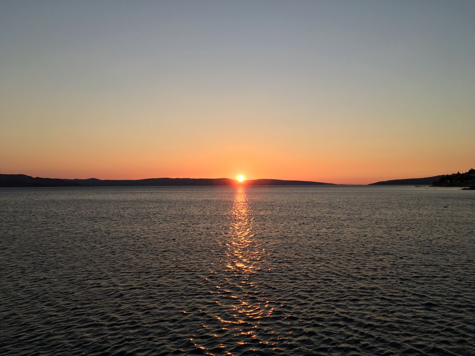 Apple iPad Pro sample photo. Sea, sunset, croatia photography