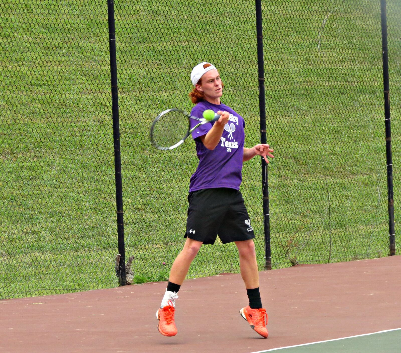 Canon PowerShot SX40 HS sample photo. Tennis, forehand, competition photography