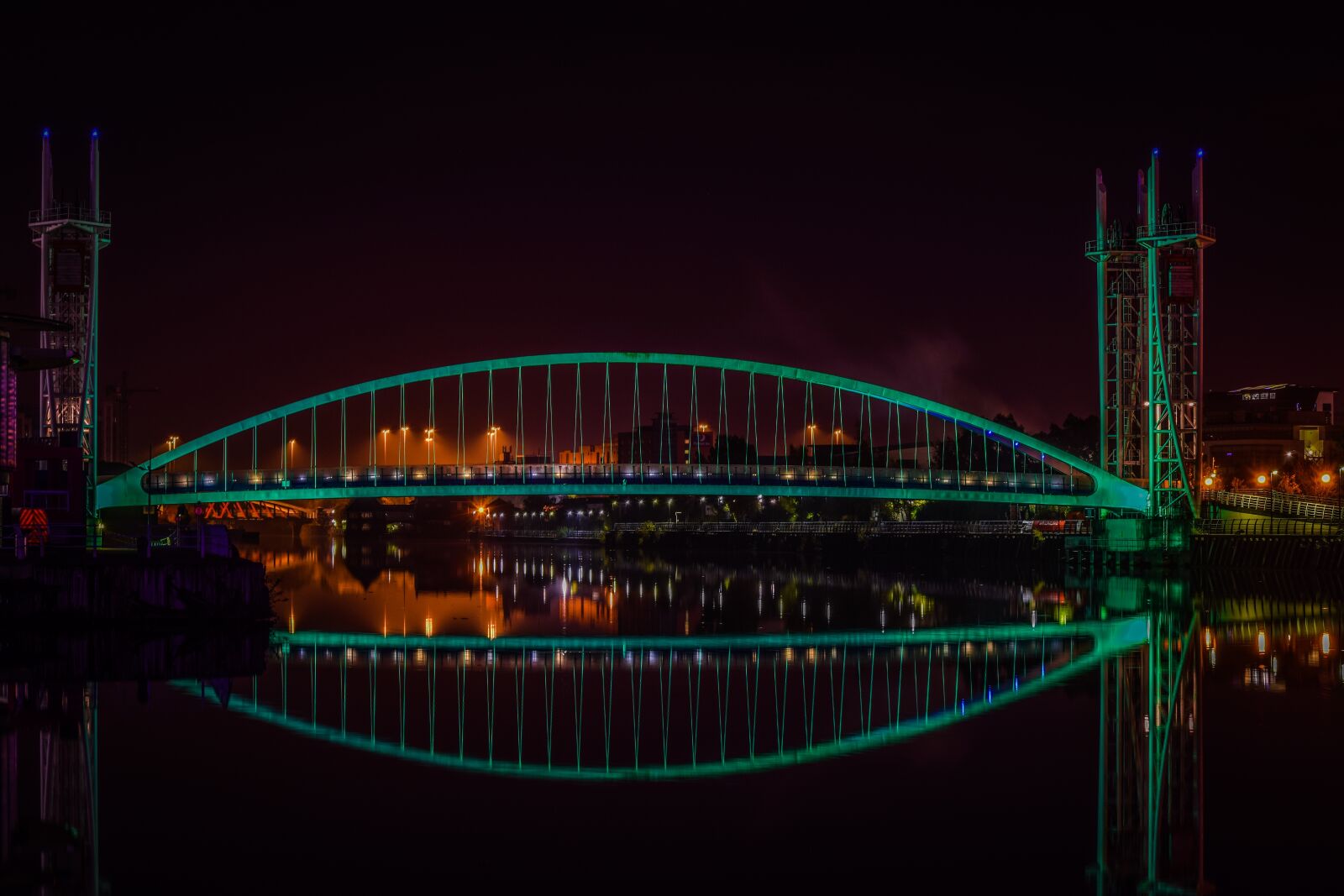 Nikon D5300 sample photo. Bridge, manchester, reflection photography