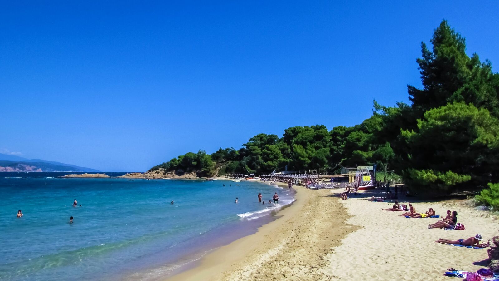Canon PowerShot SX400 IS sample photo. Greece, skiathos, beach photography