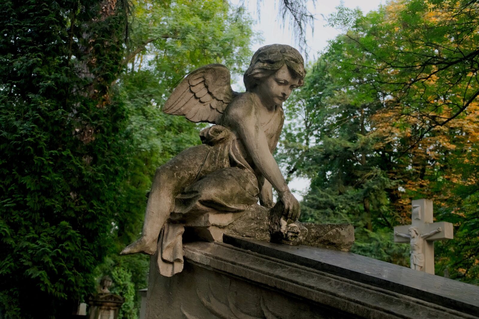 Nikon D3300 sample photo. Cemetery, sculpture, the tomb photography