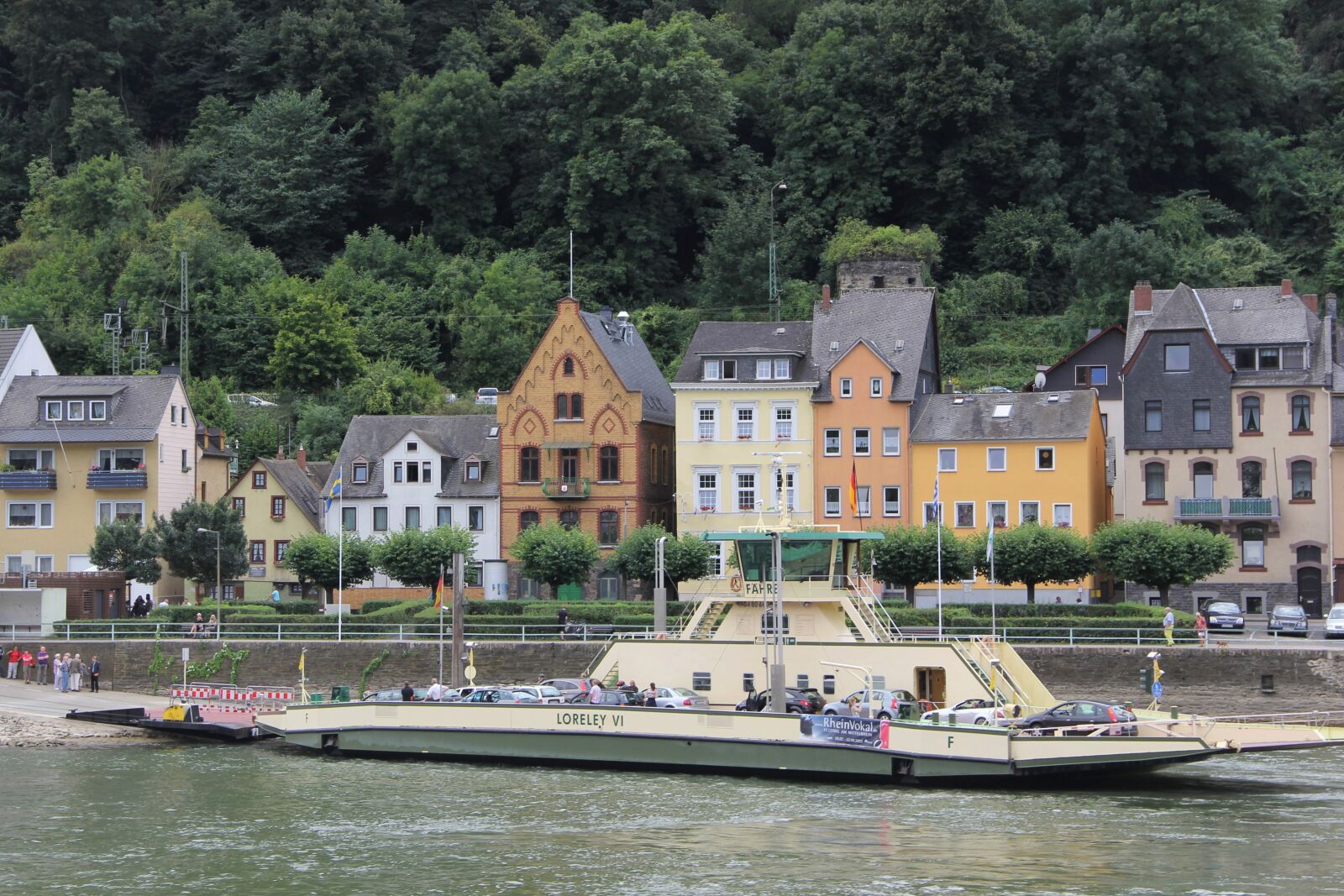 Canon EOS 60D sample photo. Loreley, ferry, river photography