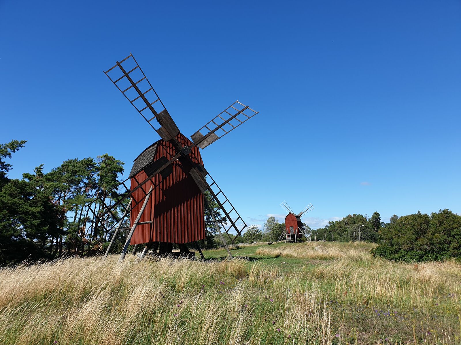 Samsung SM-G965F sample photo. Windmills, oland, sweden photography