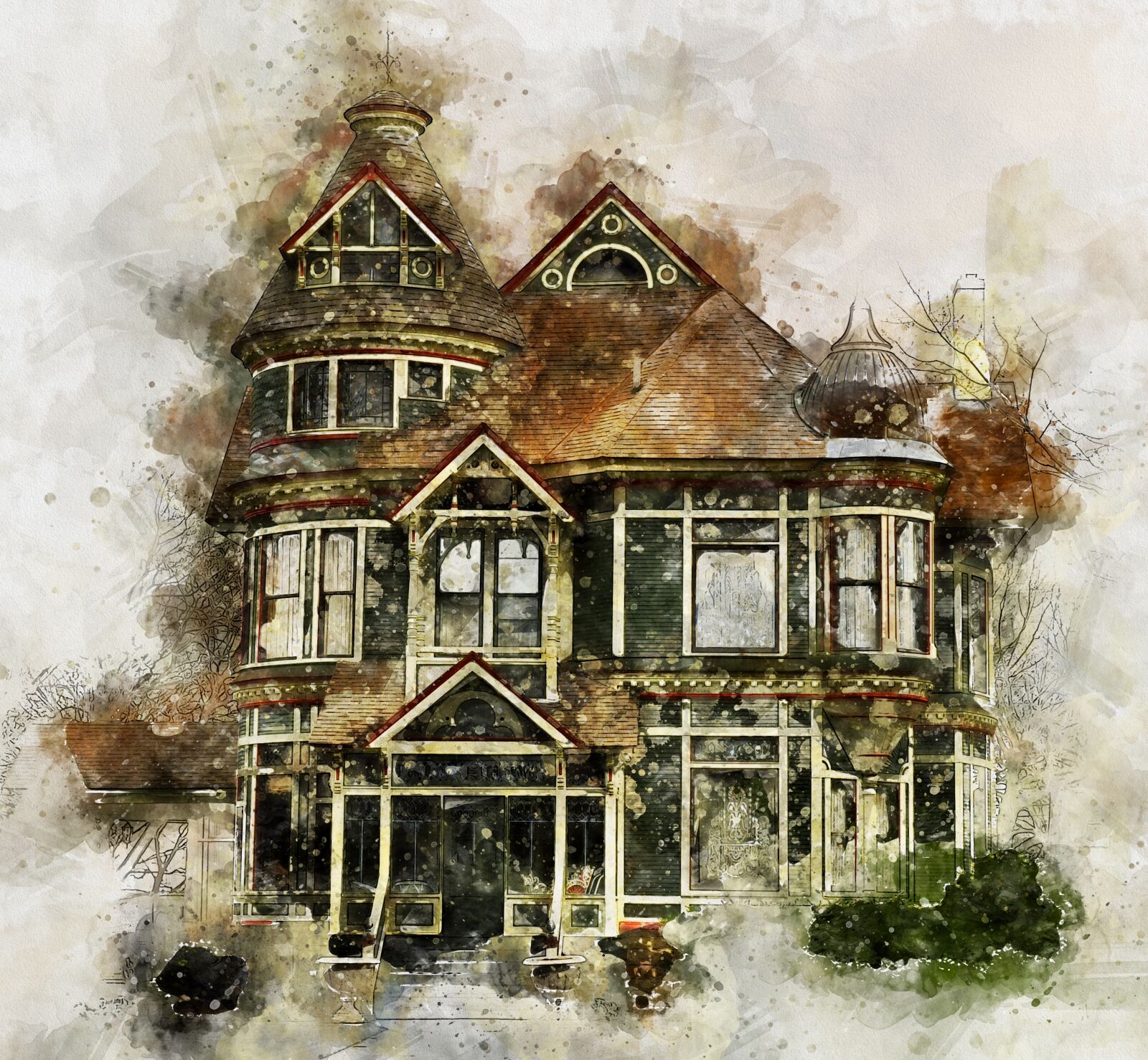 Nikon D5000 sample photo. Victorian house, building, architecture photography