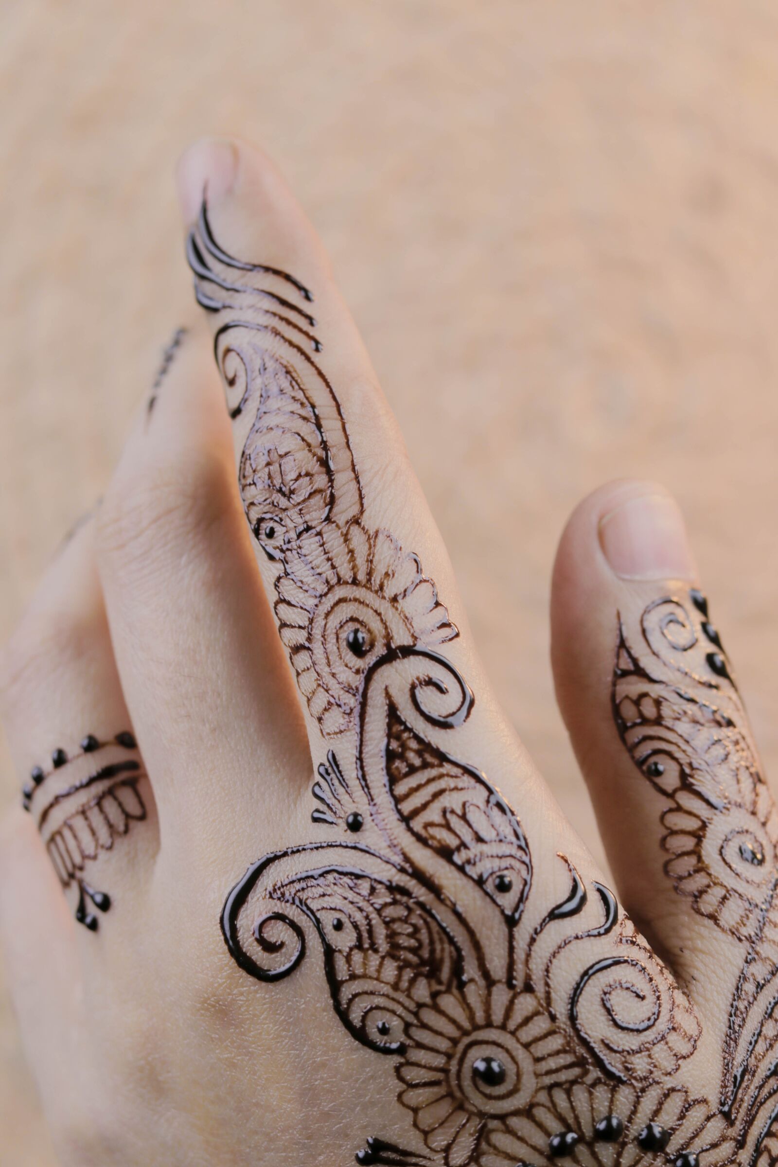 Canon EOS 80D + Canon EF 50mm F1.8 STM sample photo. Henna, hands, mehendi photography