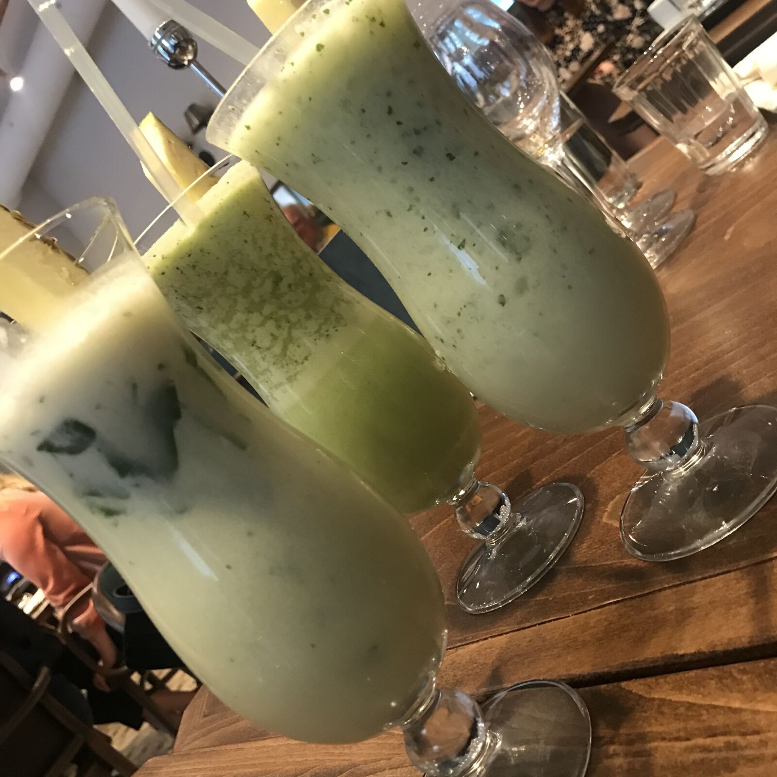 iPhone 7 back camera 3.99mm f/1.8 sample photo. Smoothie, mint, basil healthy photography