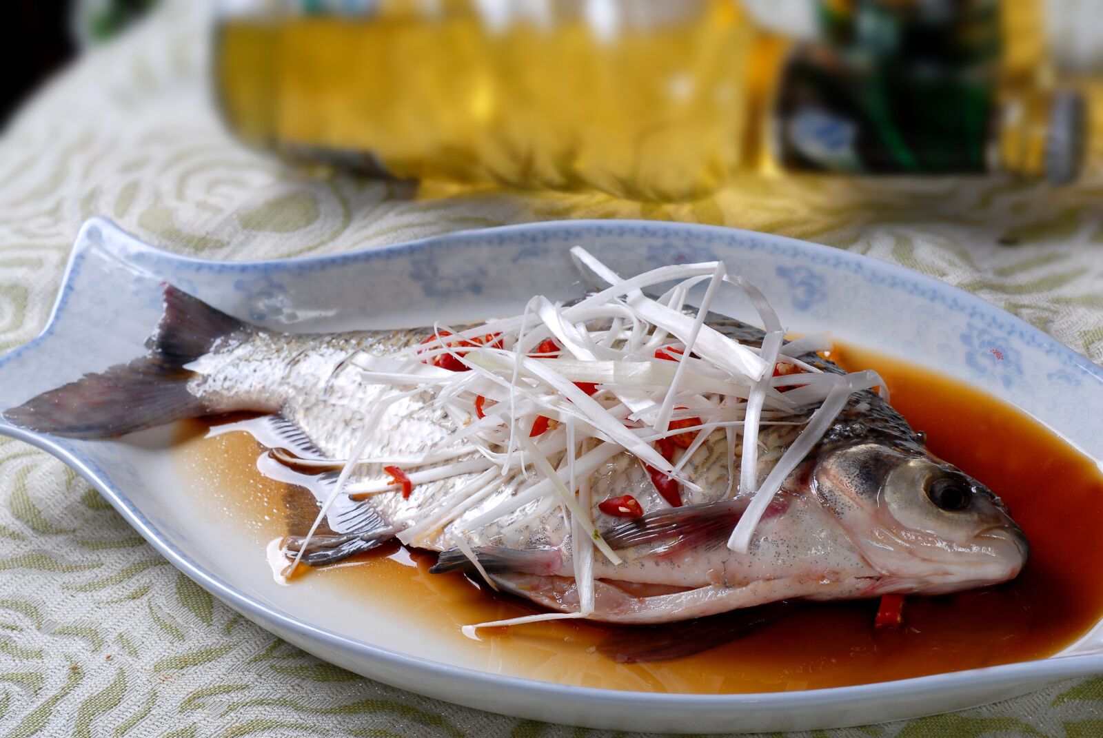 Nikon D200 sample photo. Steamed fish, chinese food photography