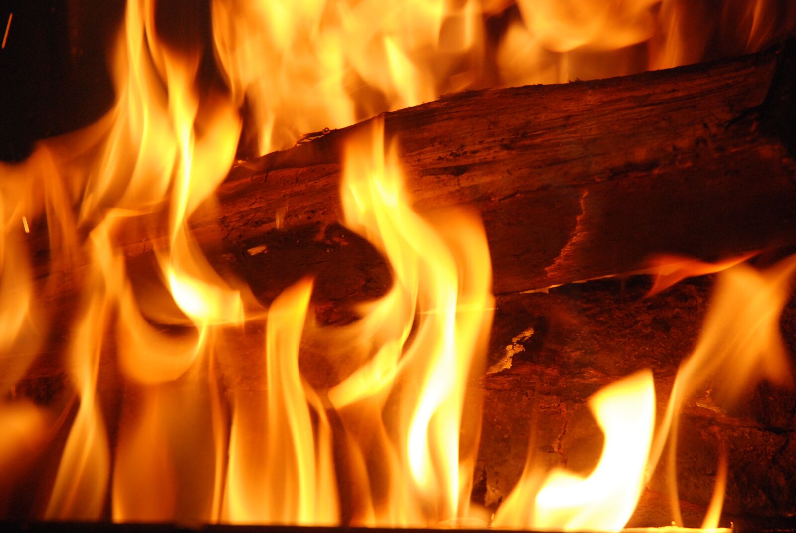Nikon D80 sample photo. Fire, flames, wood photography