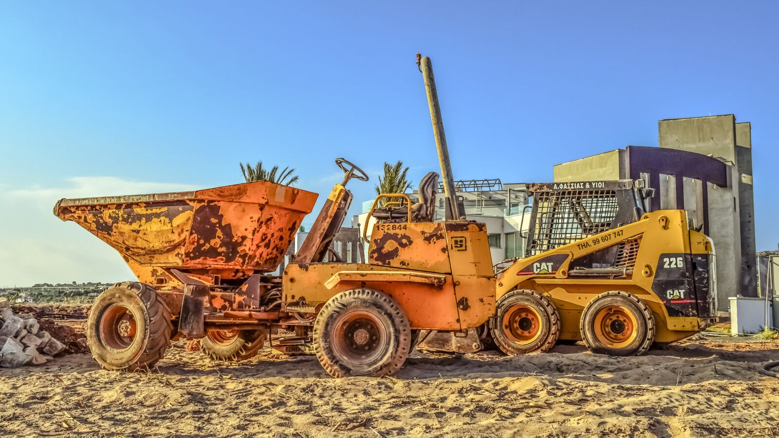Nikon D3300 sample photo. Construction site, machinery, vehicles photography