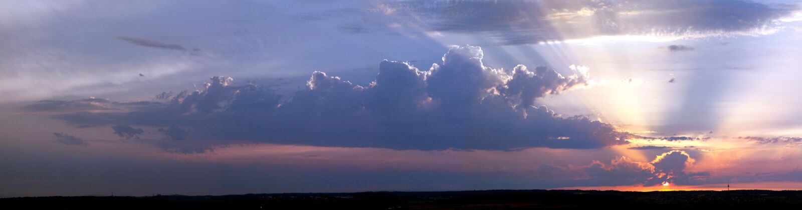 Canon EOS 50D sample photo. Cloud front, thunderstorm, abendstimmung photography