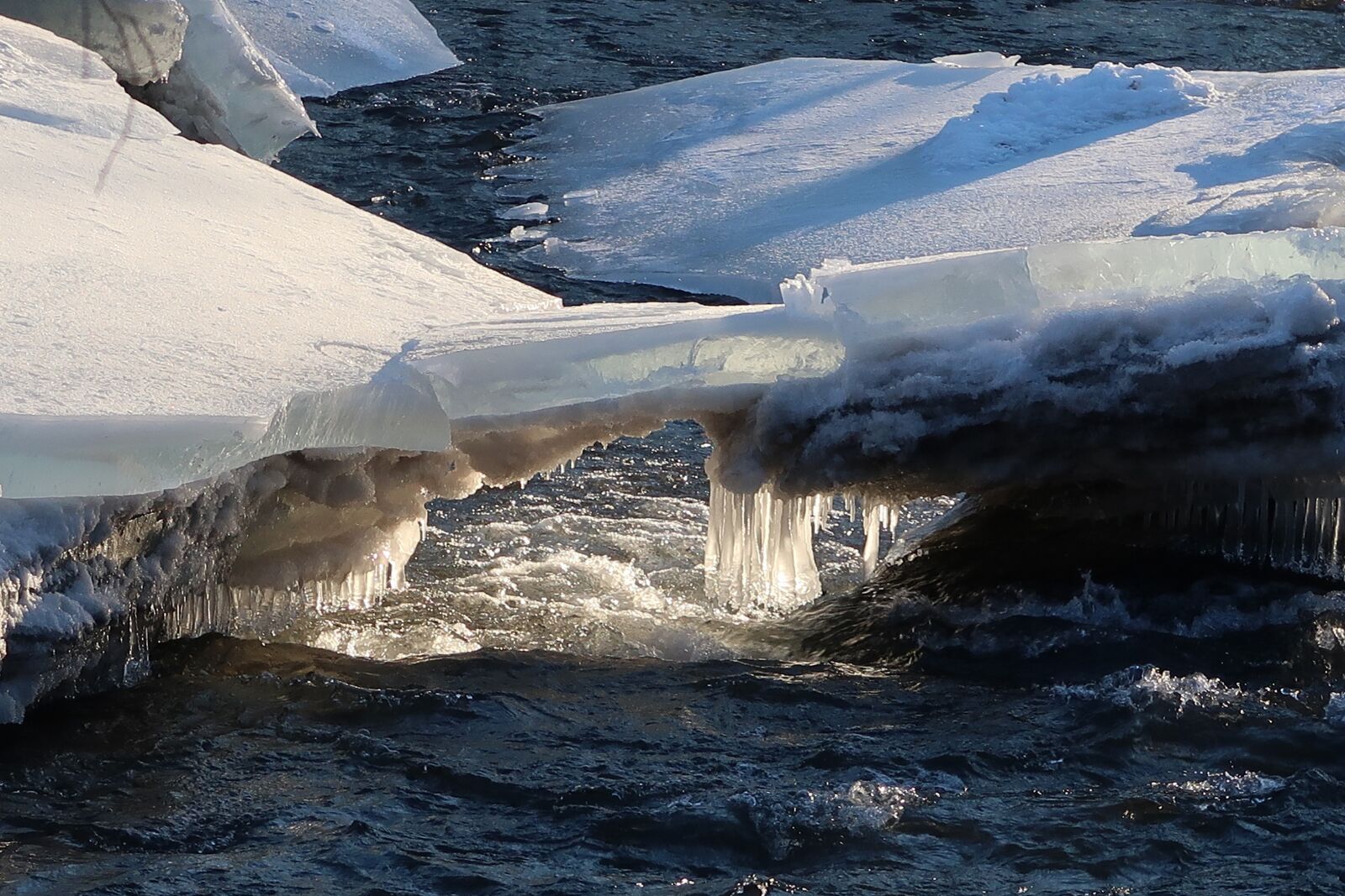 Canon PowerShot G7 X Mark II sample photo. River, ice, winter photography