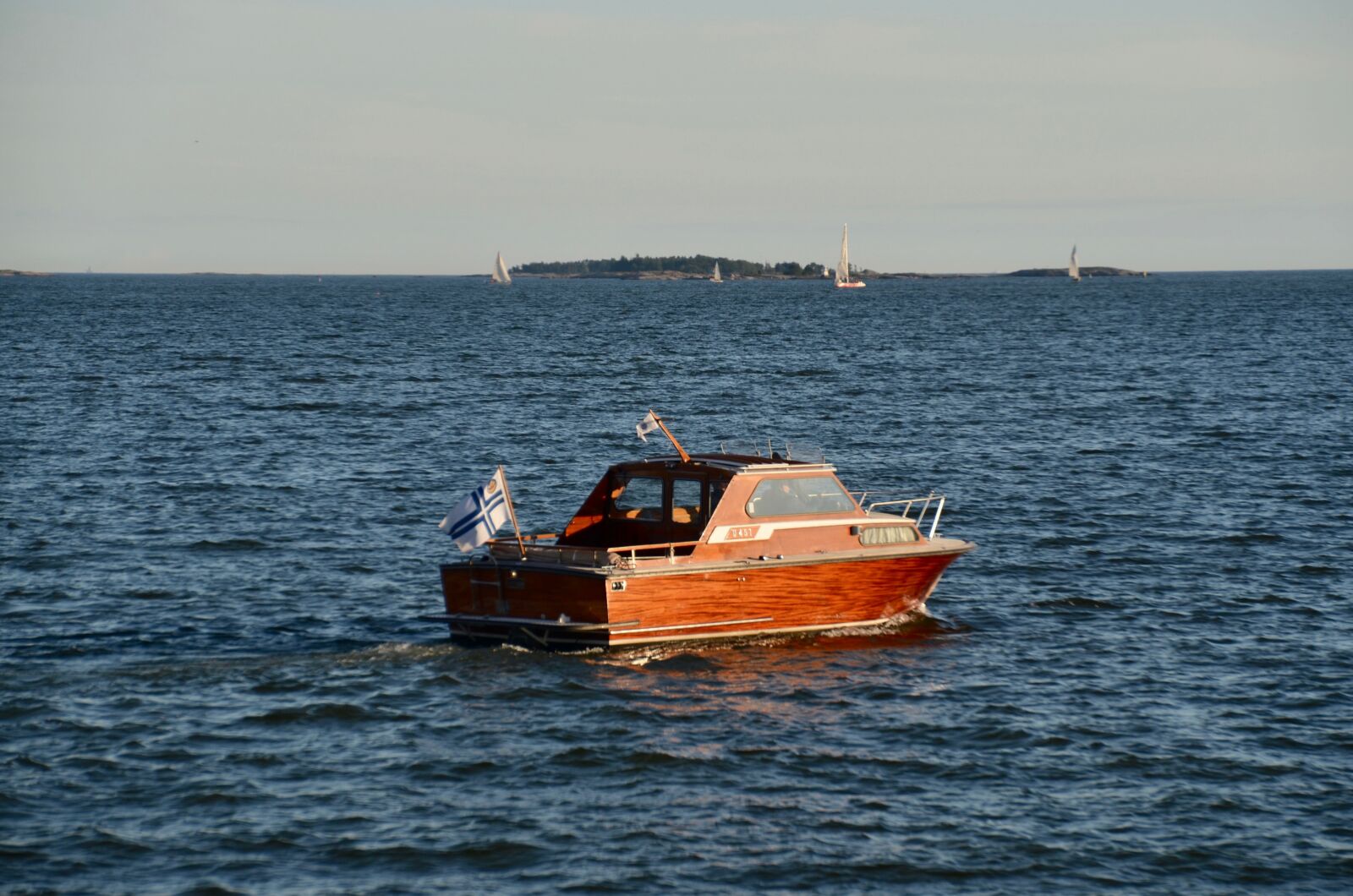 Nikon D5100 sample photo. Boat, powerboat, evening photography