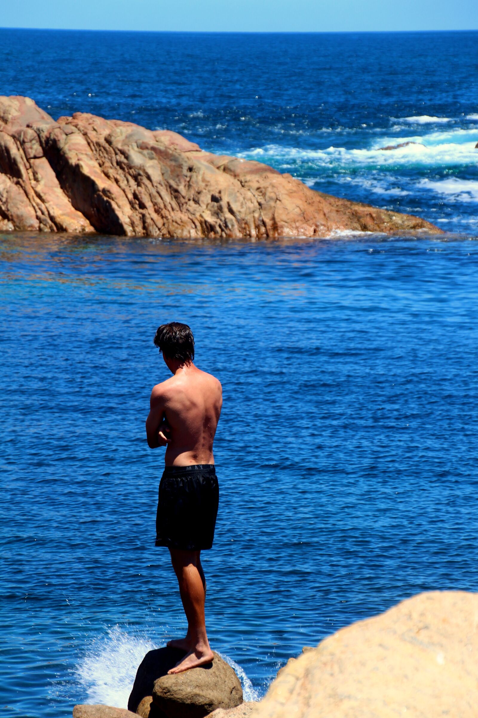 Canon EOS 700D (EOS Rebel T5i / EOS Kiss X7i) sample photo. Klipp springer, cliff jump photography