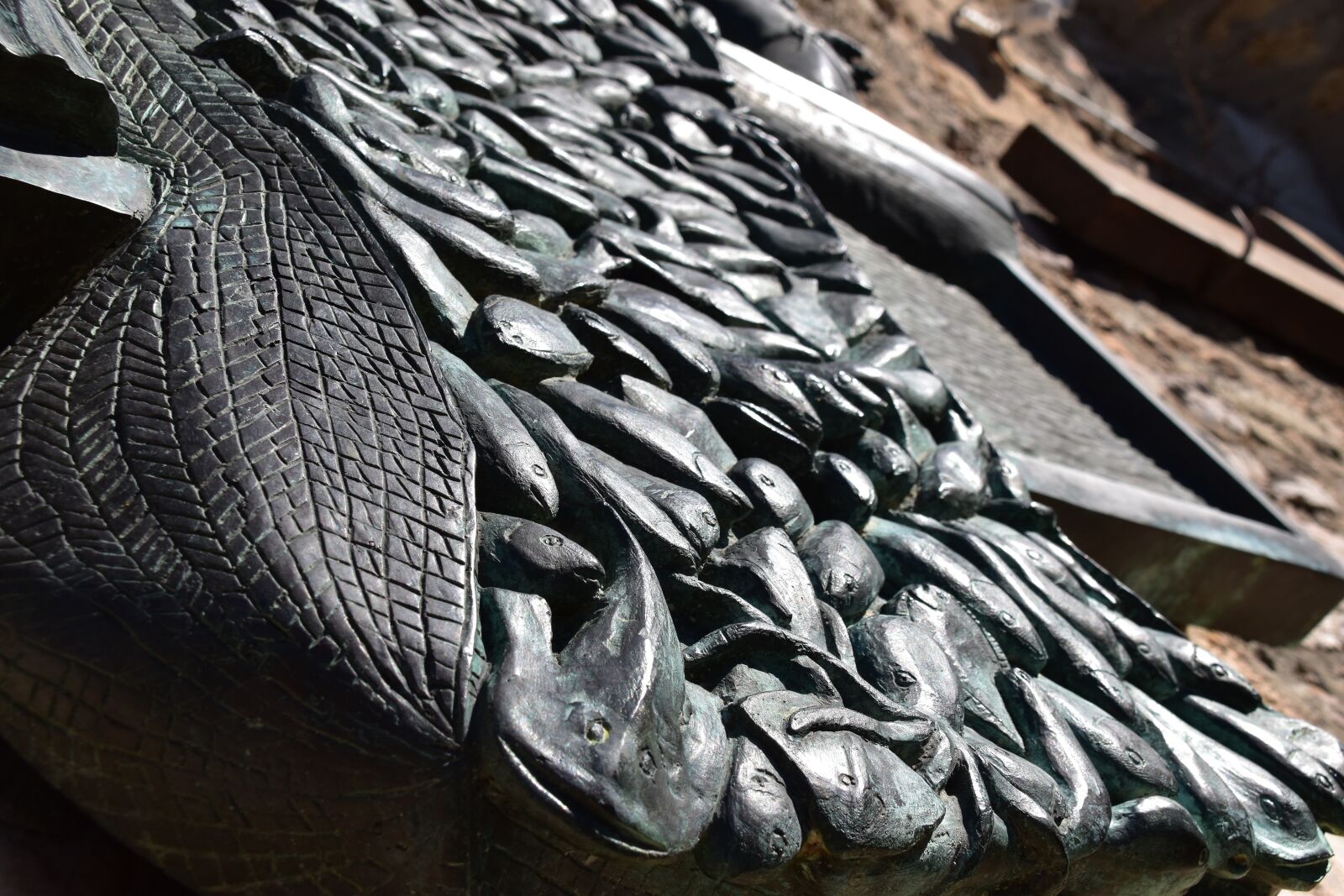 Nikon D5500 sample photo. Fish, art, plate chapel photography