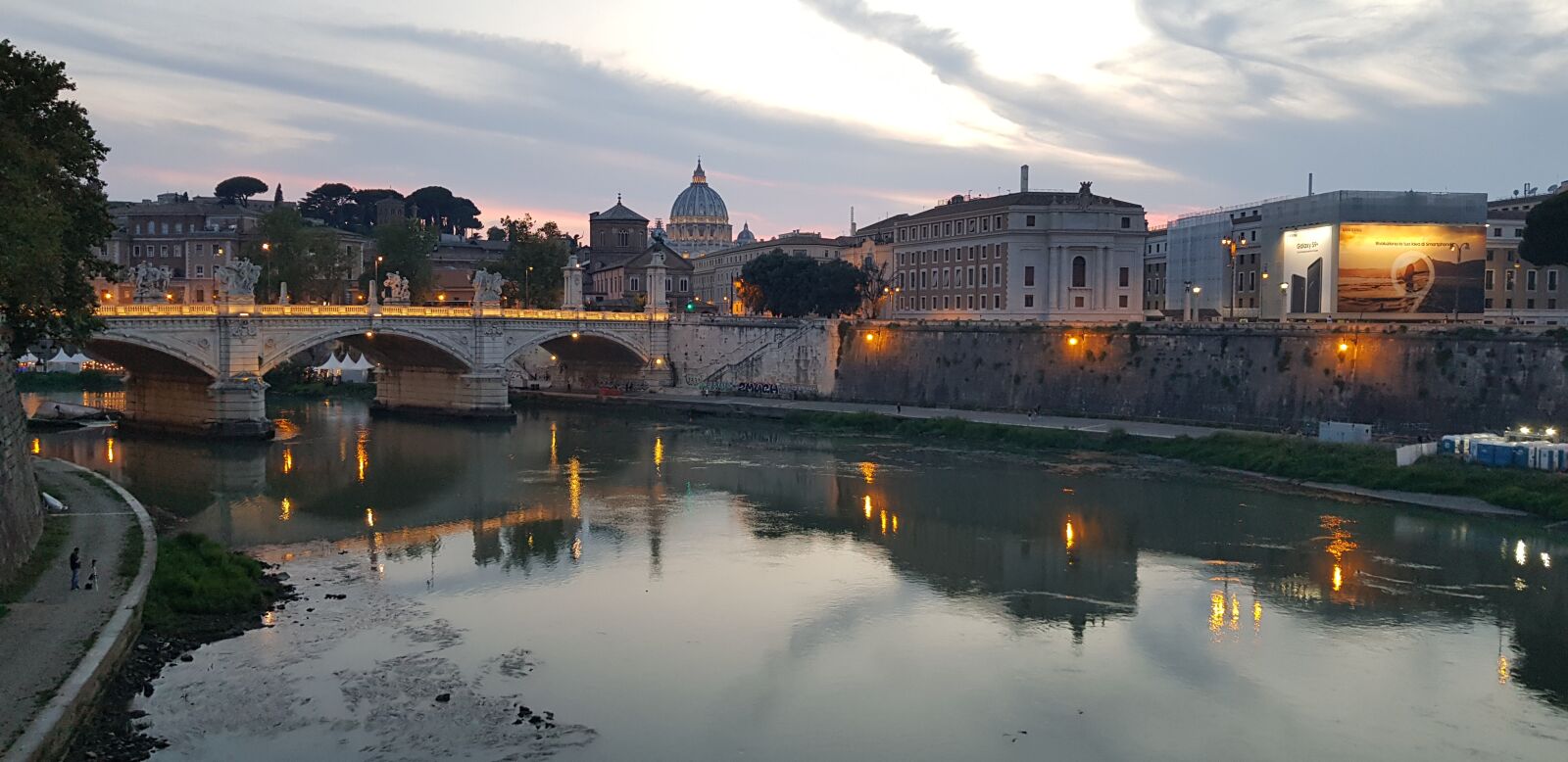 Samsung Galaxy S8 sample photo. Ponte vittorio emanuele ii photography