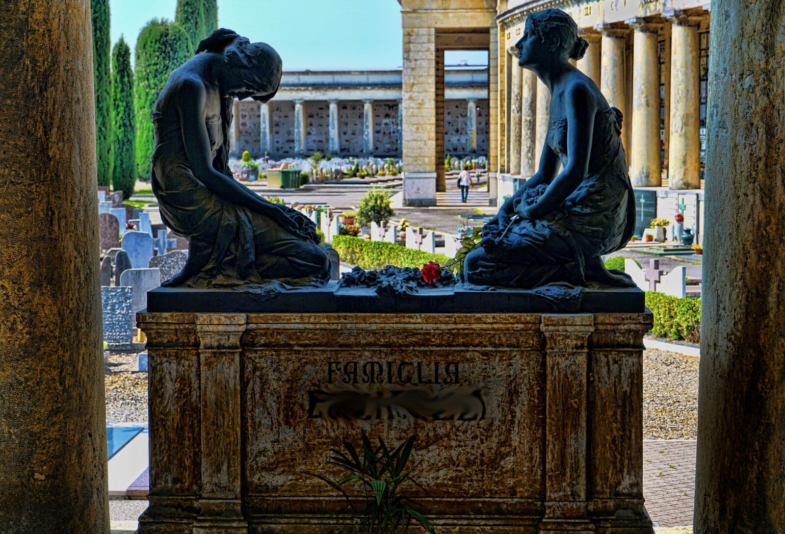 Sony a6000 sample photo. Grave monument, cemetery, burial photography